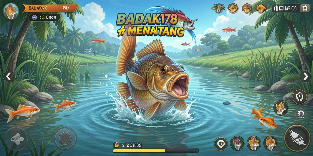 Tampilan gameplay yang menegangkan dan realistik dalam BADAK178.