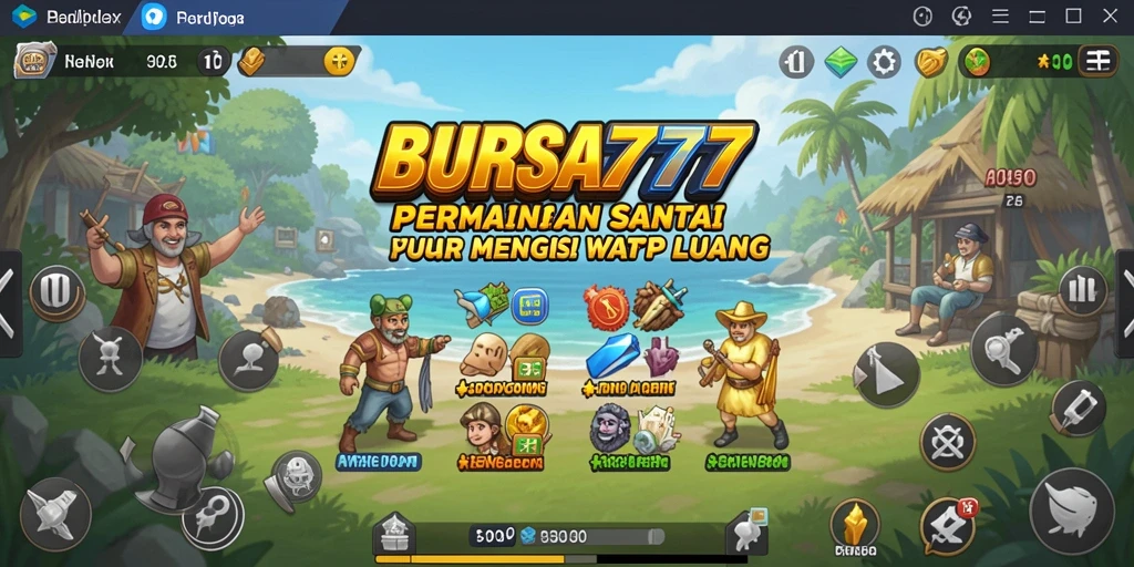 Tampilan gameplay BURSA777 yang seru dan penuh warna.