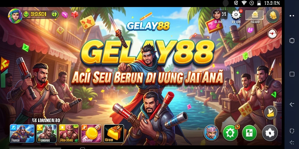 Tampilan seru gameplay GELAY88 dengan aksi mendebarkan.