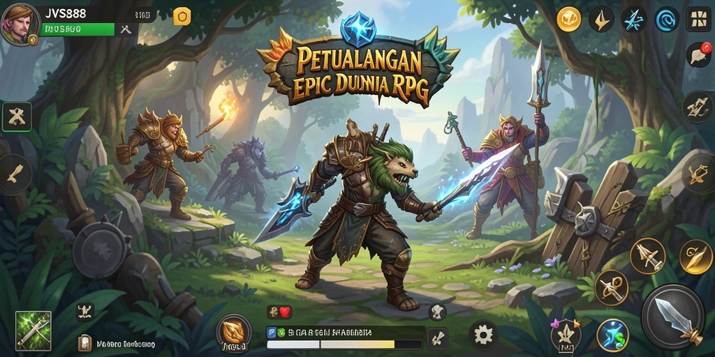 Tampilan gameplay RPG JVS88 yang menakjubkan dan mendebarkan.