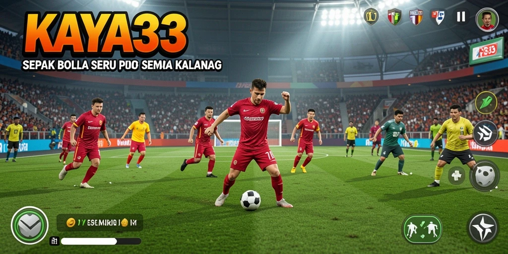Tampilkan aksi seru gameplay sepak bola di KAYA33.