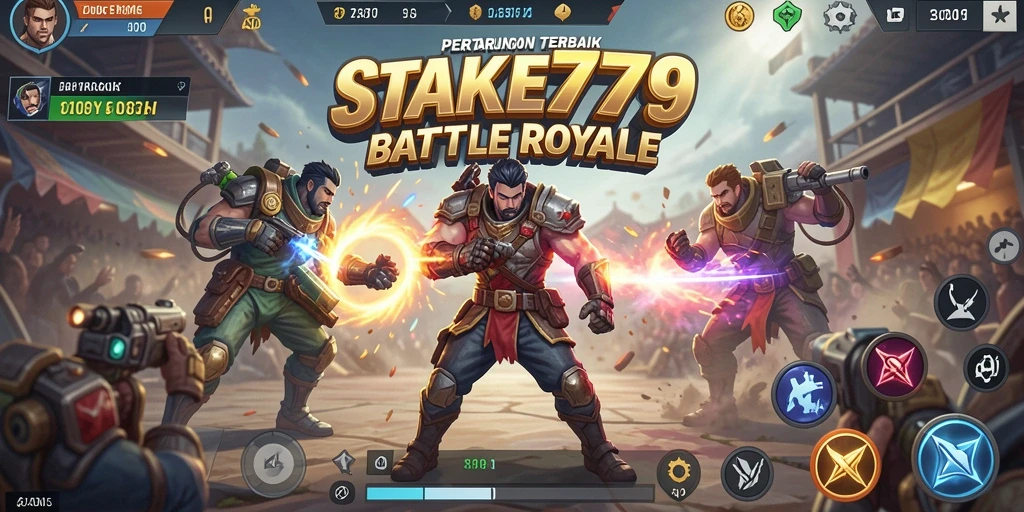 Tangkapan layar gameplay STAKE779 yang mendebarkan dalam pertempuran Battle Royale.